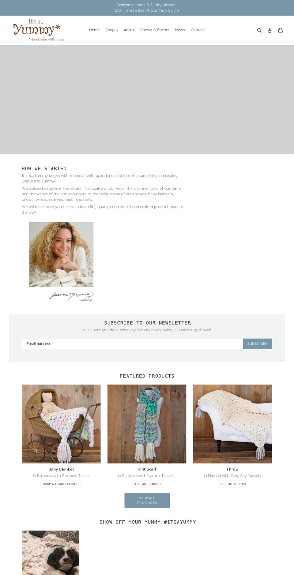 itsayummy.com shopify website screenshot