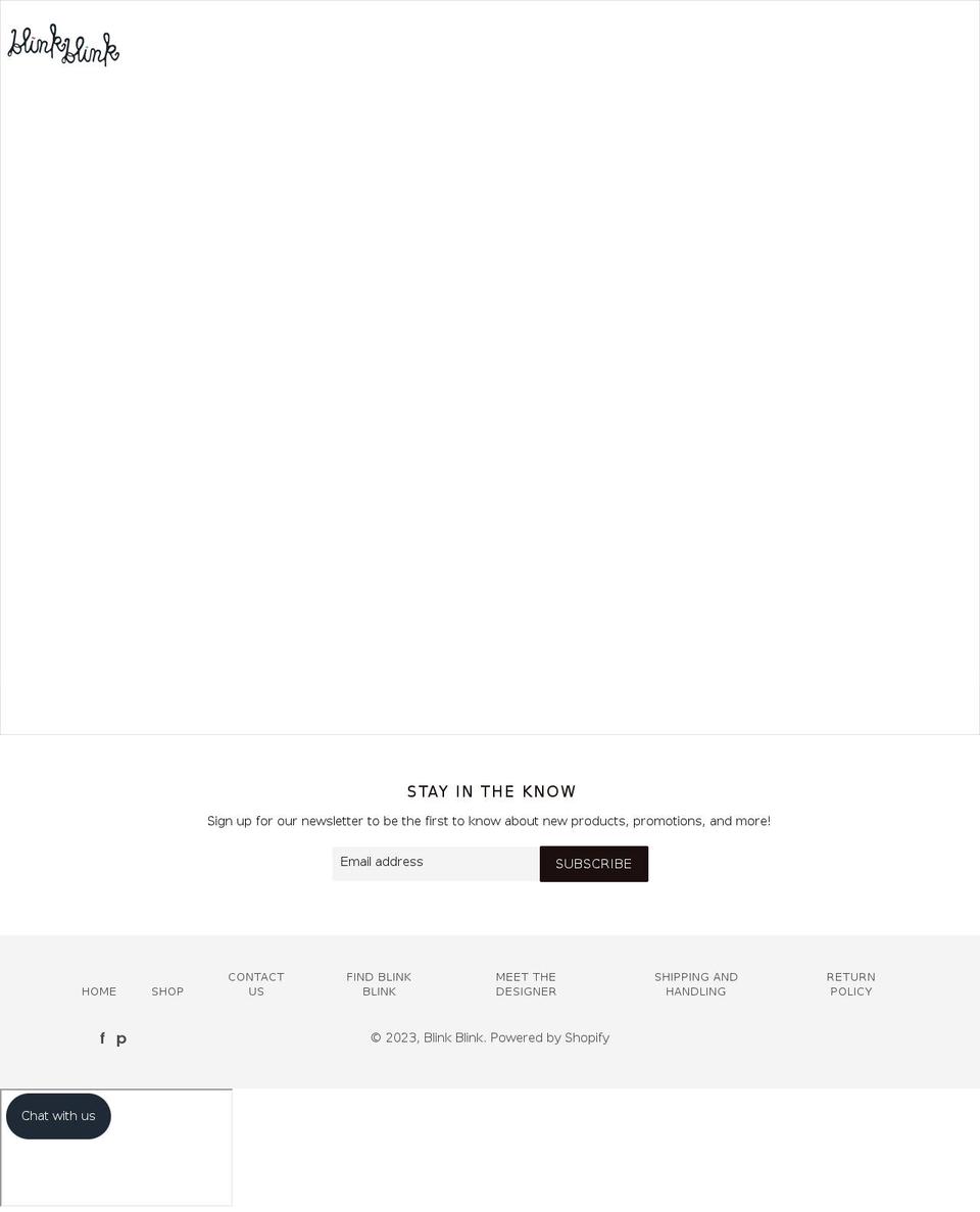 itsblinkblink.com shopify website screenshot