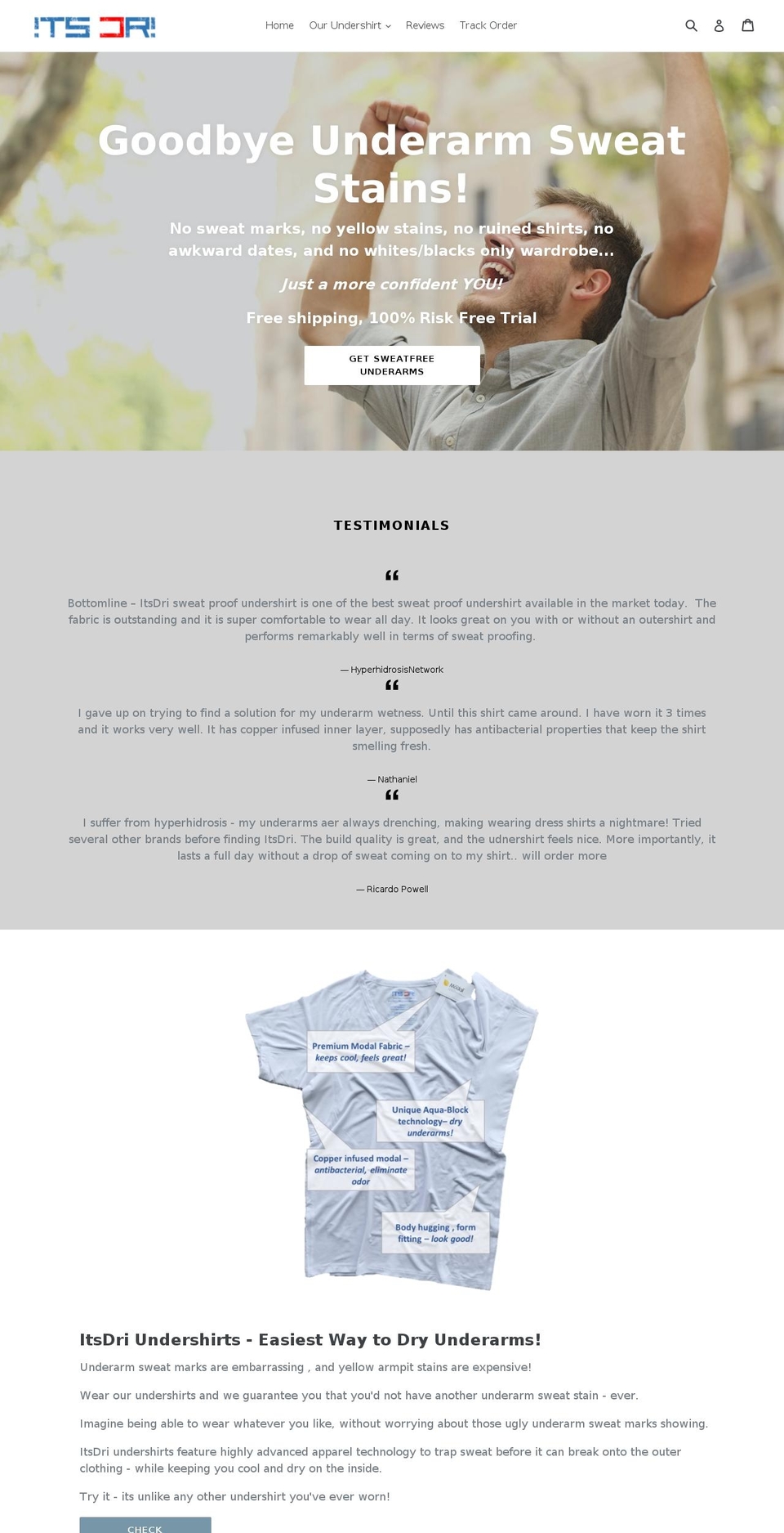 itsdri.com shopify website screenshot