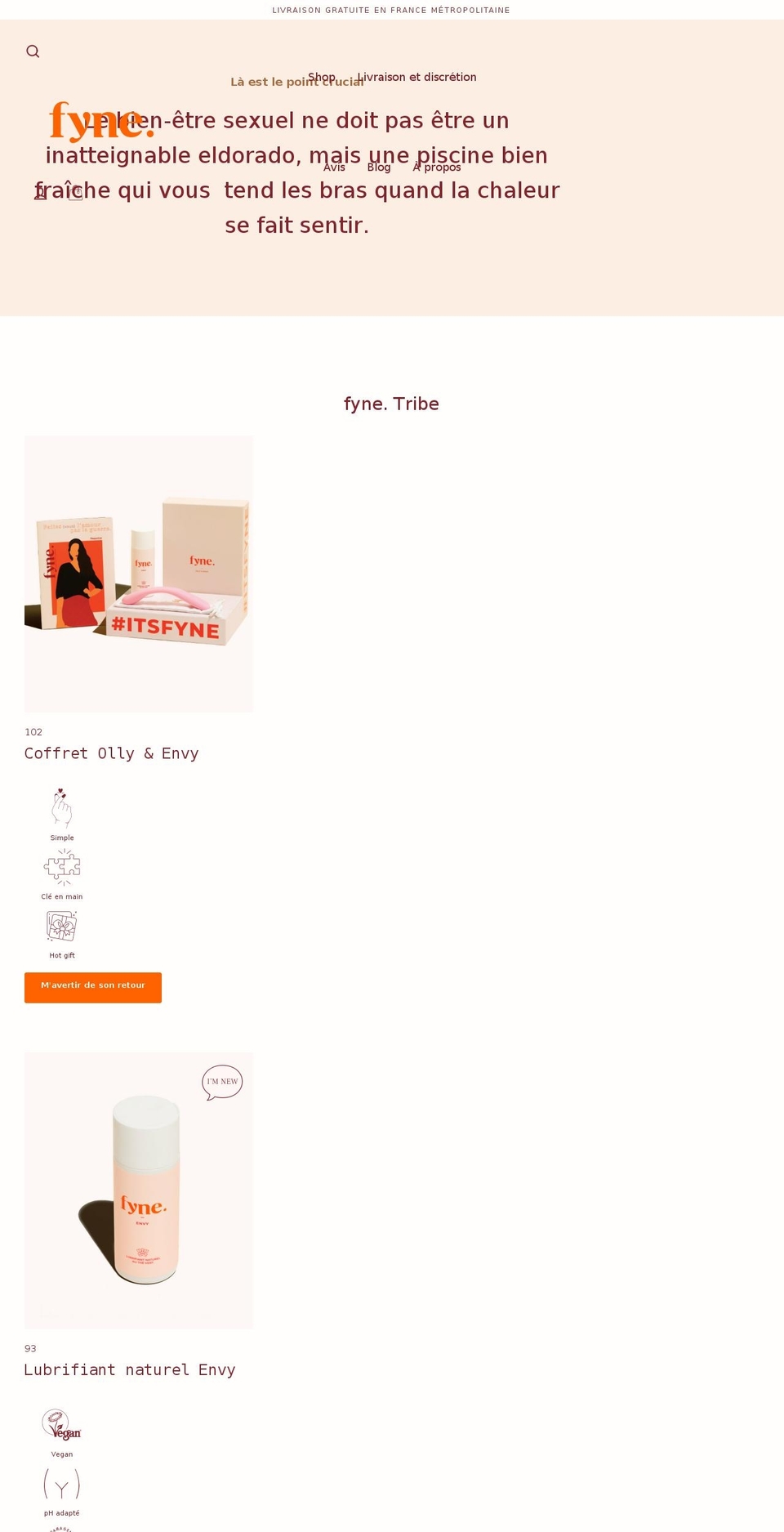 itsfyne.com shopify website screenshot