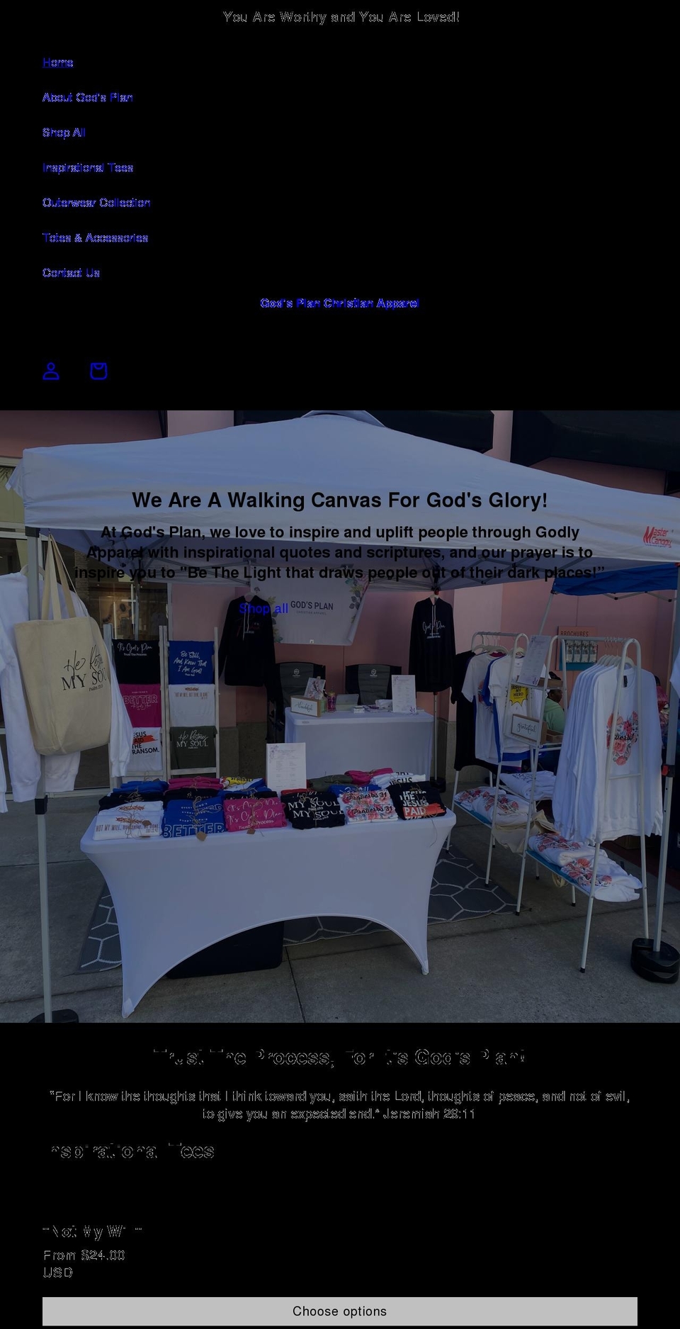 itsgodsplan.com shopify website screenshot