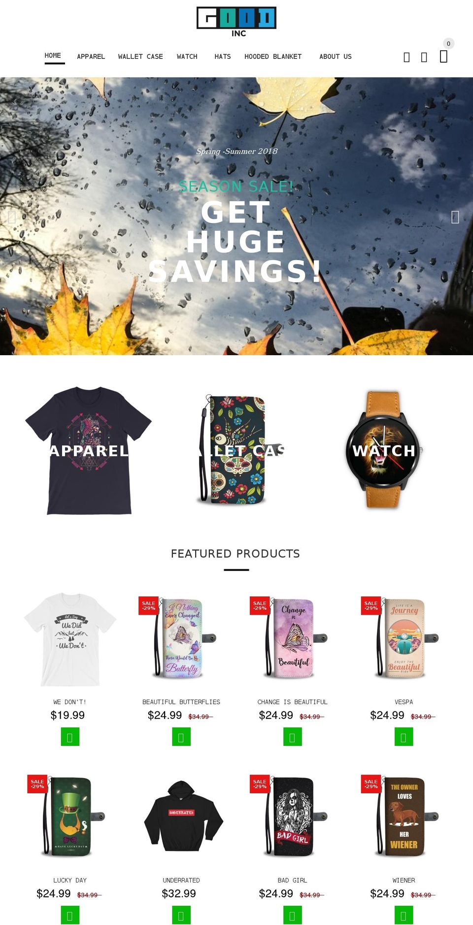 NEW GOOD INC Shopify theme site example itsgoodinc.com