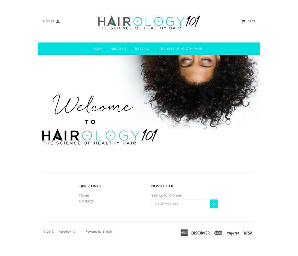 itshairology101.com shopify website screenshot