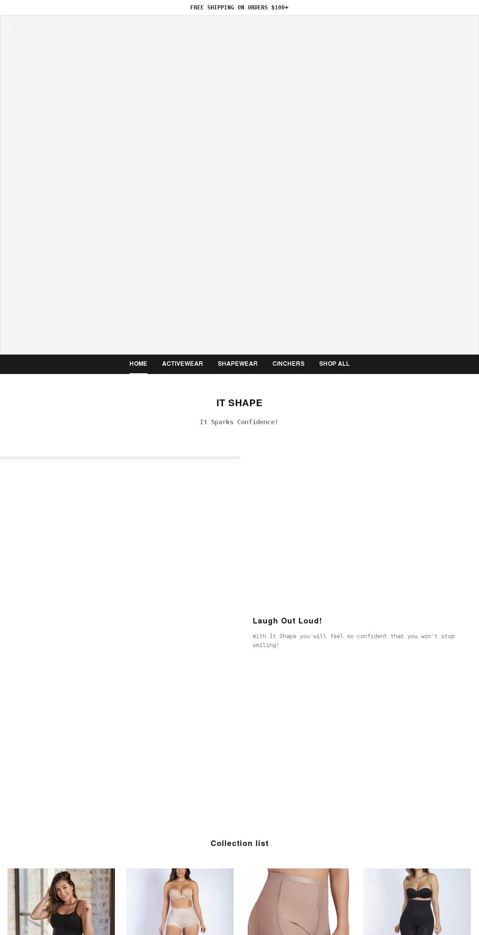 itshapepr.com shopify website screenshot