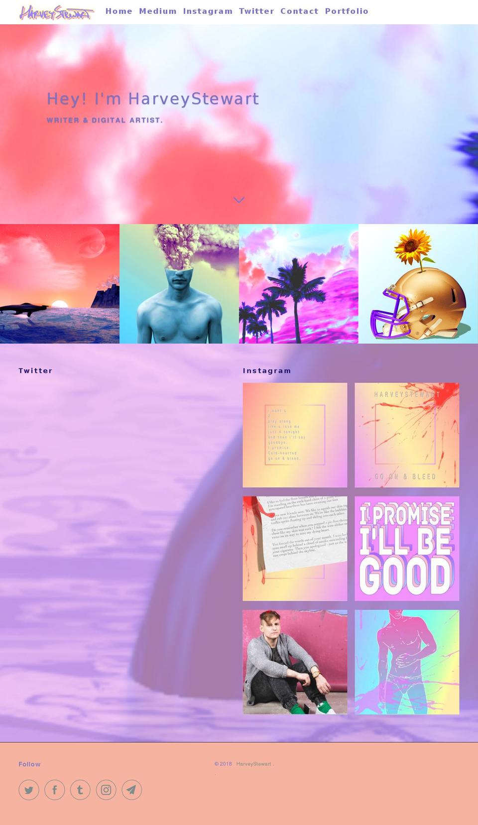 itsharveystewart.com — Shopify storefront screenshot