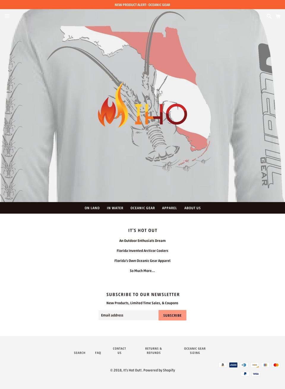 itshotout.com shopify website screenshot
