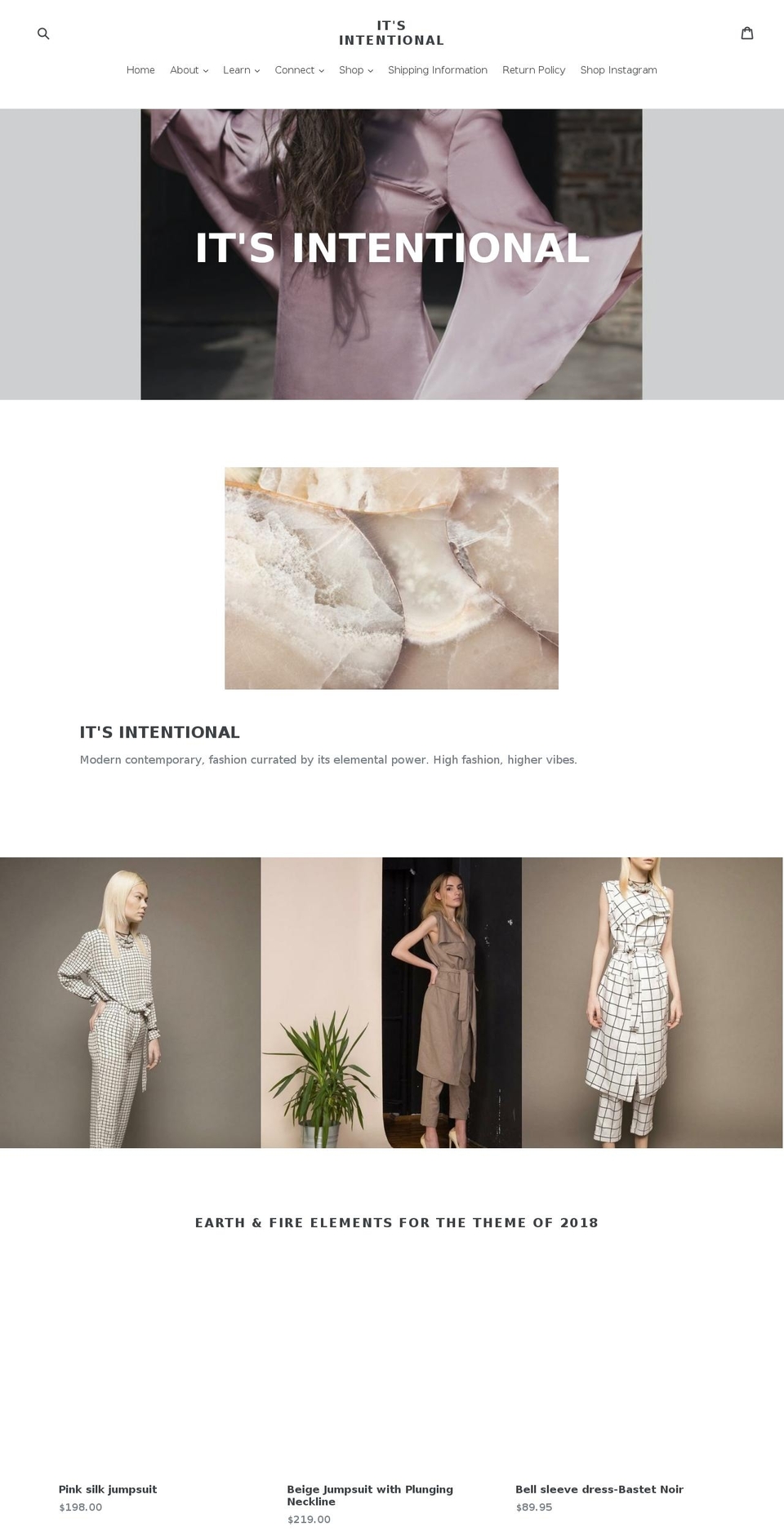 itsintentional.com — Shopify storefront screenshot