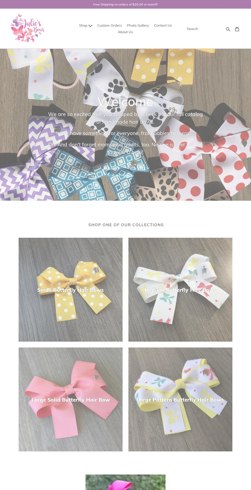 itsjulie.com — Shopify storefront screenshot