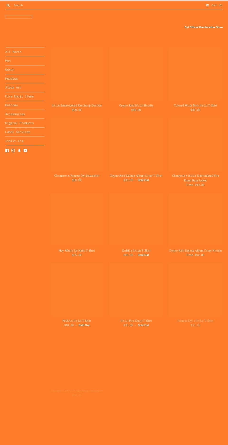 itslit-org.myshopify.com shopify website screenshot