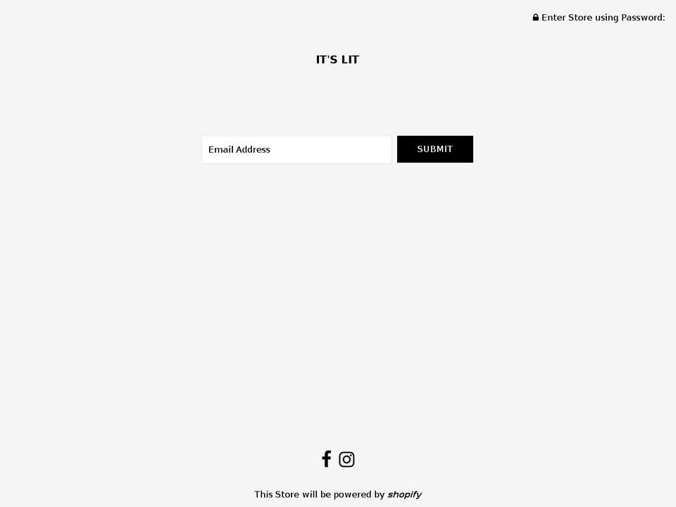 itslit.online shopify website screenshot