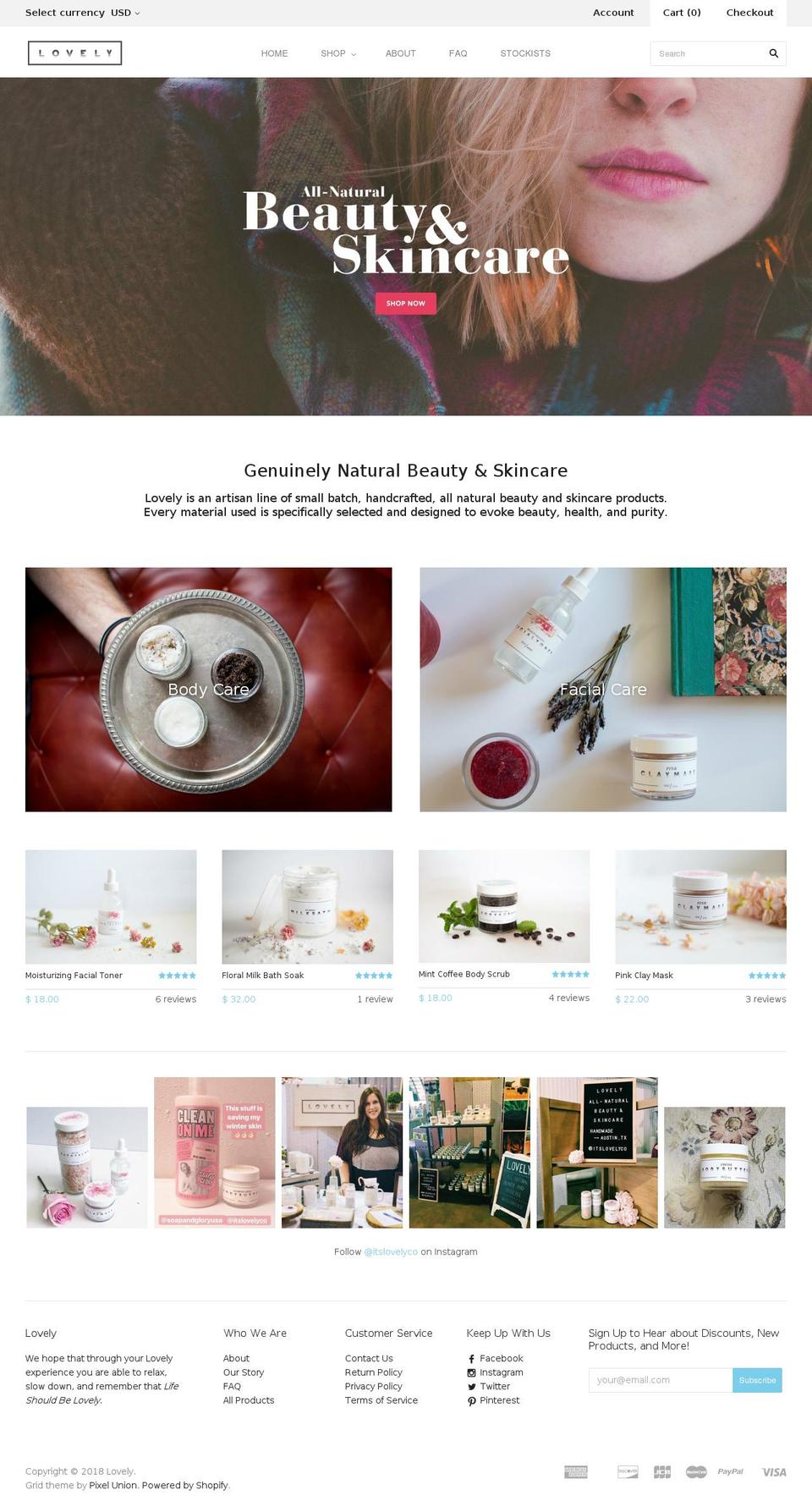 itslovely.co shopify website screenshot