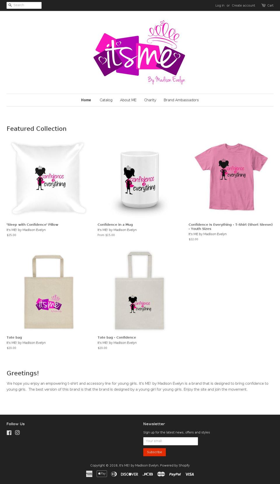 itsmemadison.com — Shopify storefront screenshot