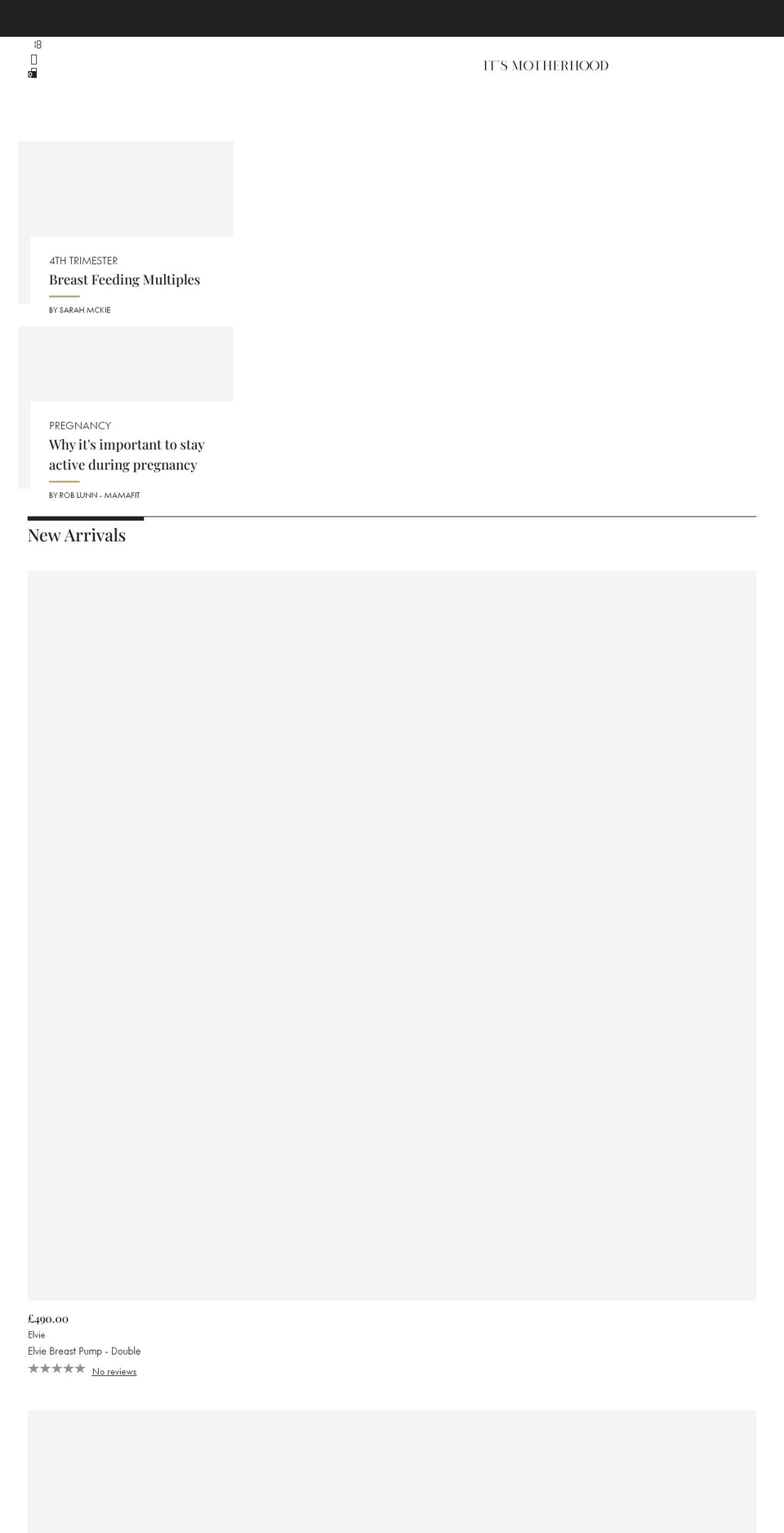 itsmotherhood.co.uk shopify website screenshot