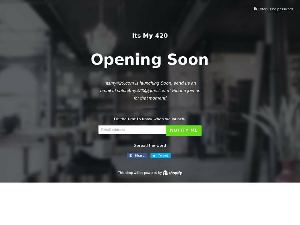 itsmy420.com — Shopify storefront screenshot