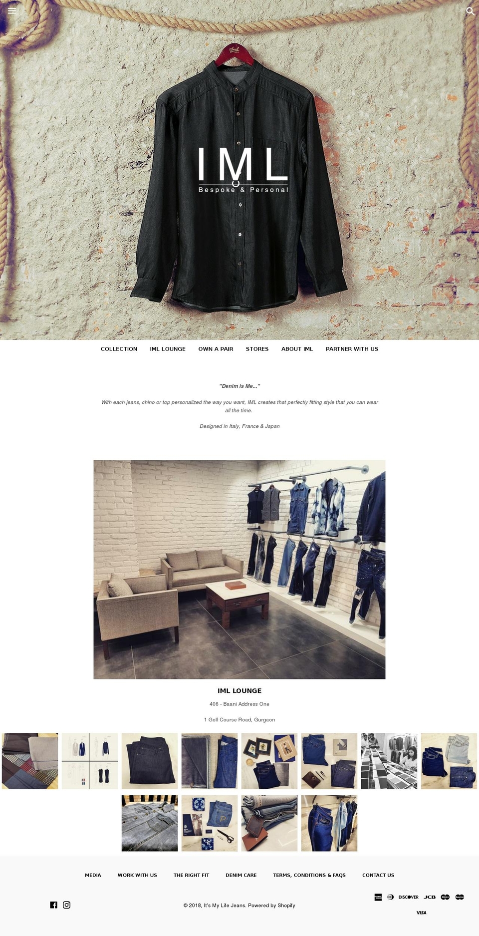 itsmylifejeans.in shopify website screenshot