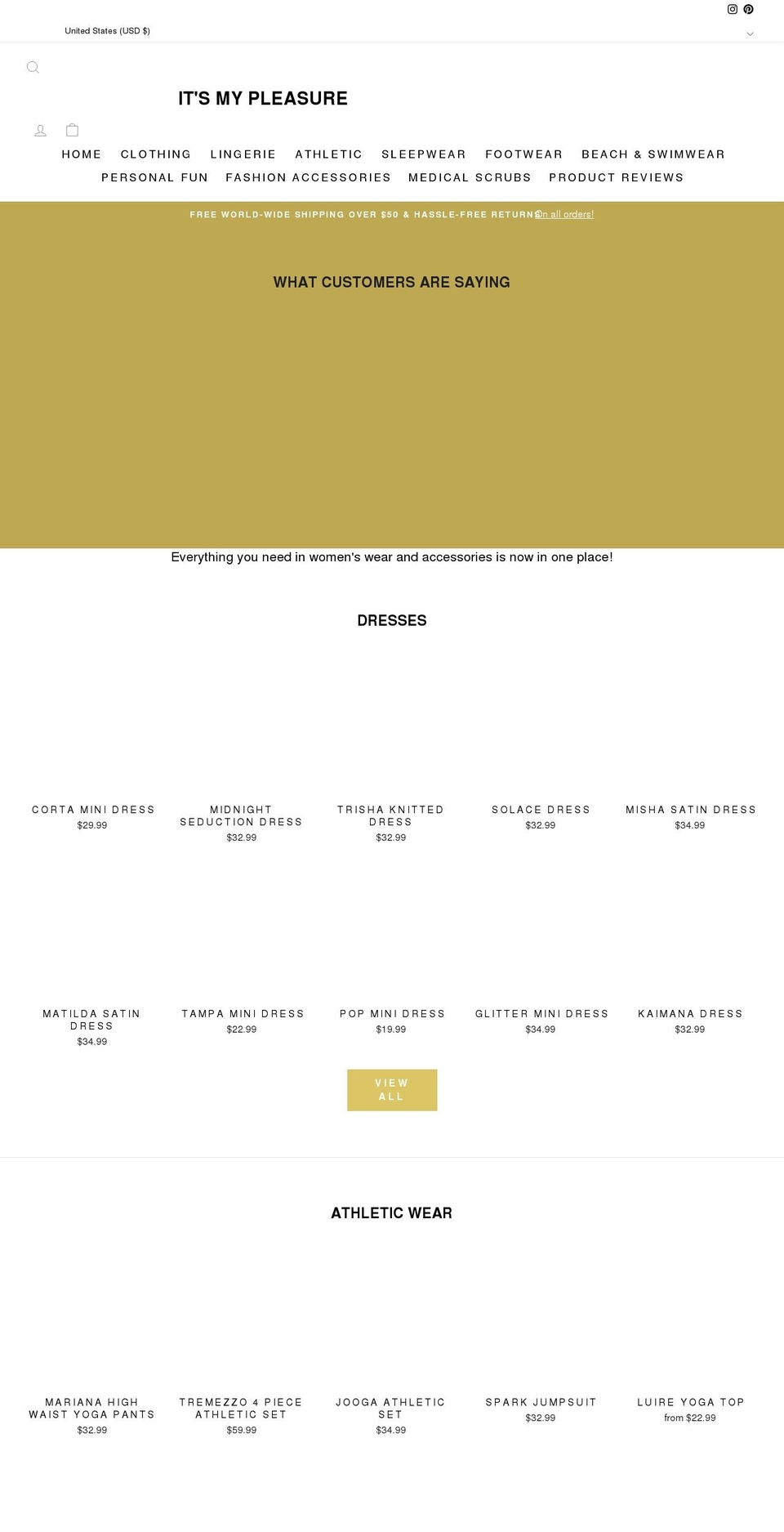 itsmypleasure.shop shopify website screenshot