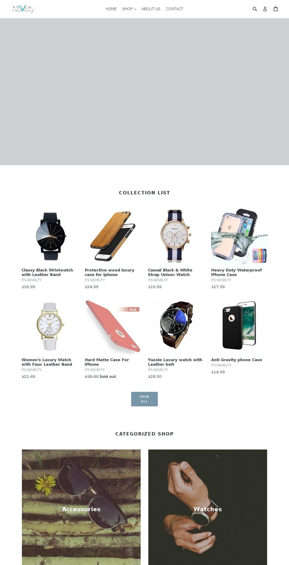 itsnovelty.com — Shopify storefront screenshot