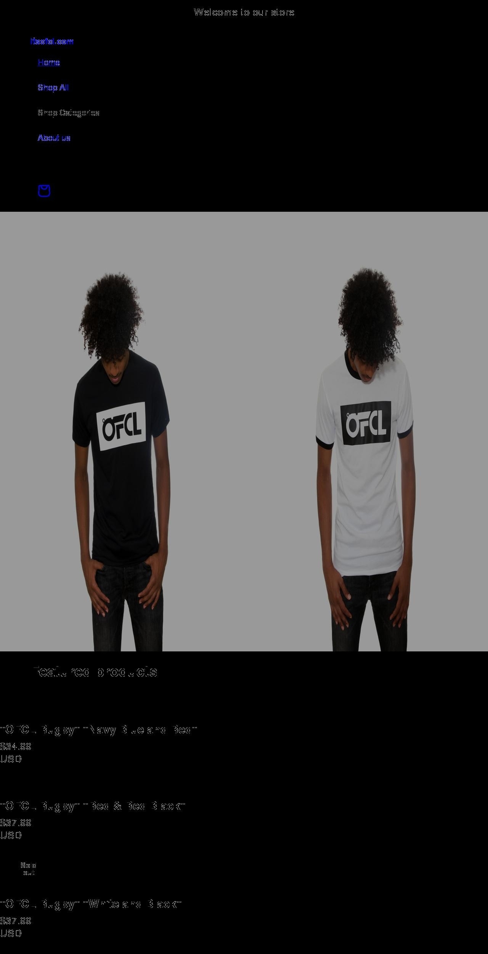 itsofcl.com — Shopify storefront screenshot