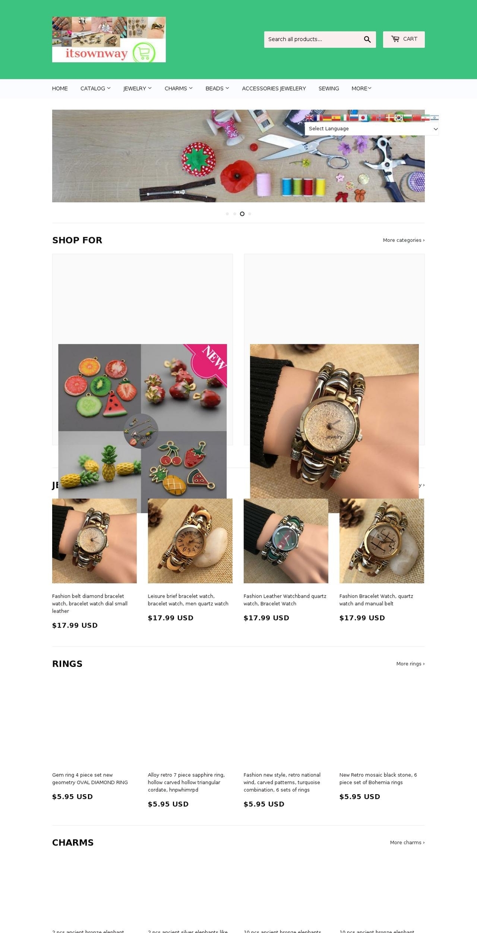 itsownway.com — Shopify storefront screenshot