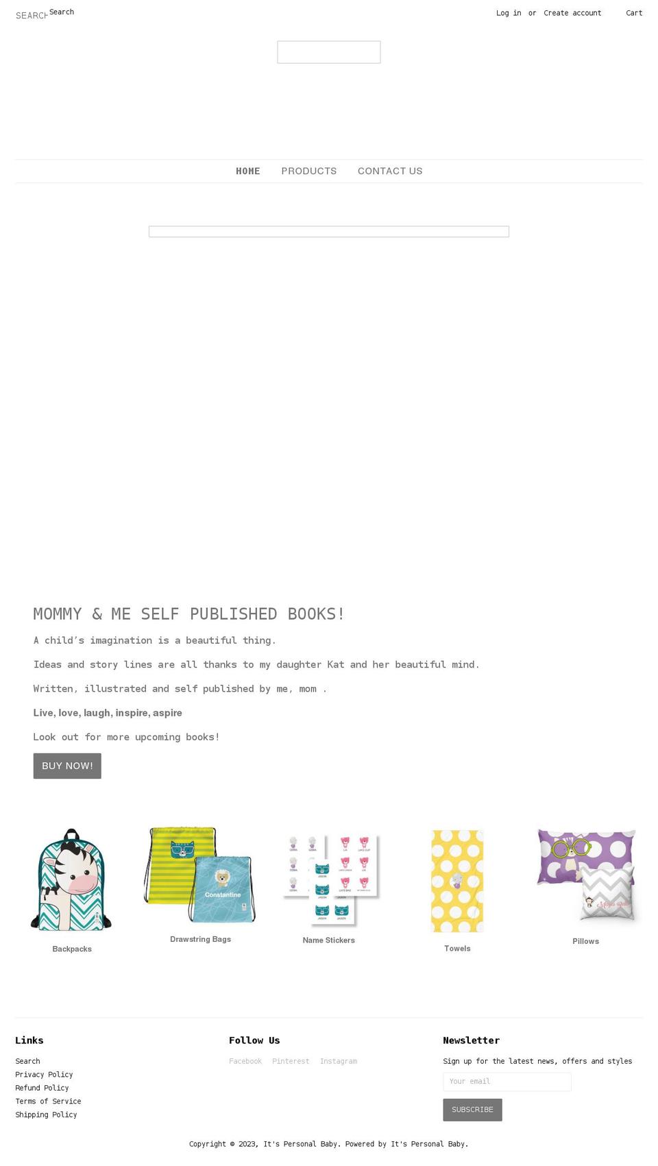 itspersonalbaby.store shopify website screenshot