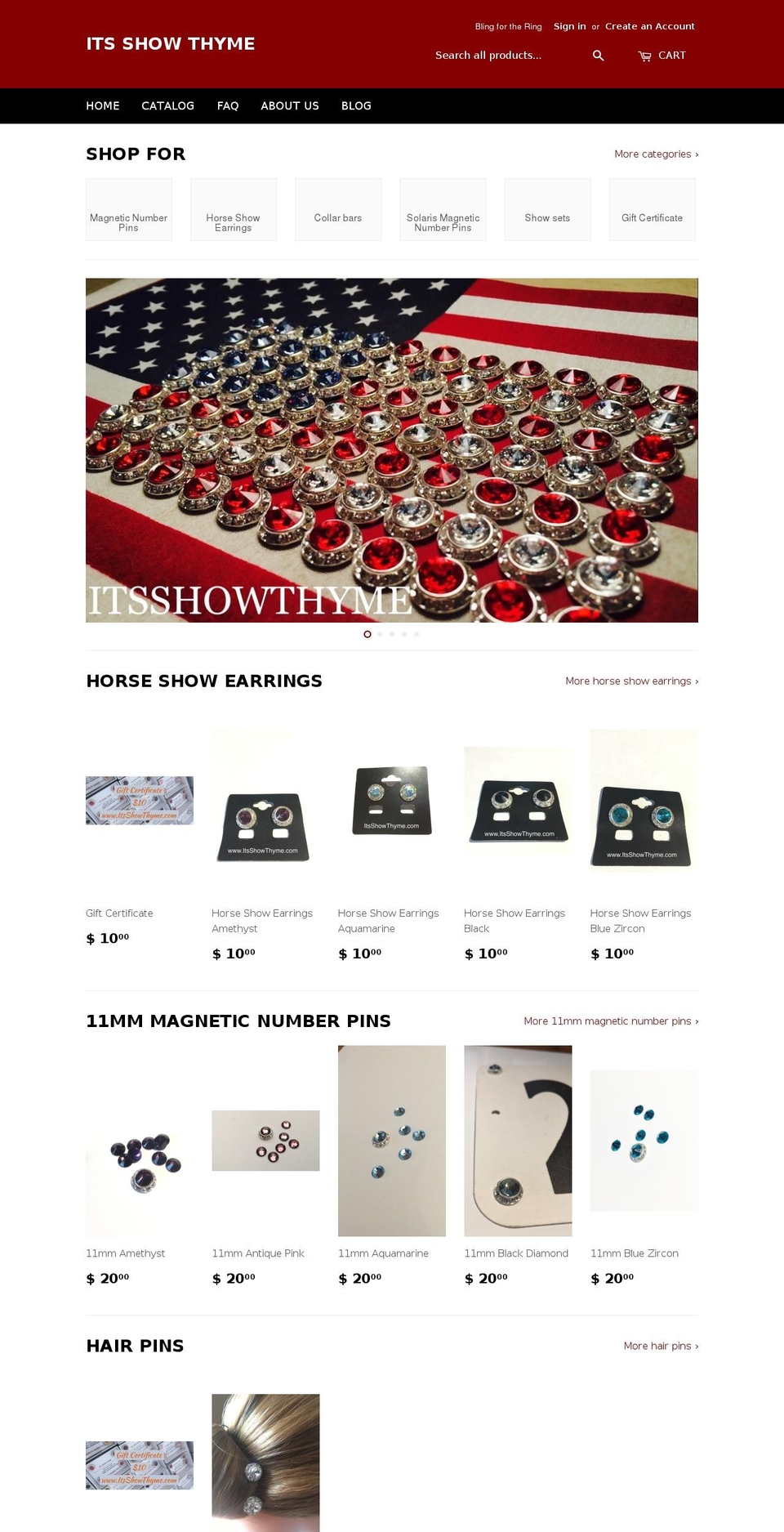 itsshowthyme.com shopify website screenshot