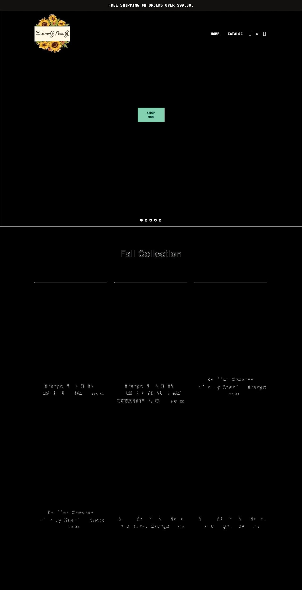 itssimplytrendy.com shopify website screenshot