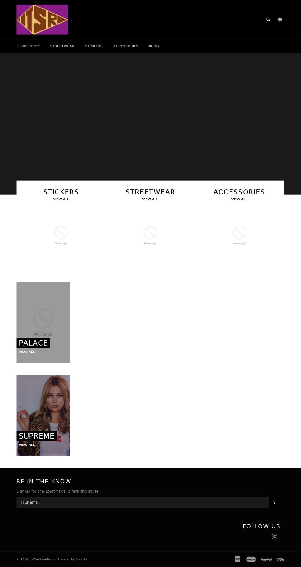 itsthestoreroom.com — Shopify storefront screenshot