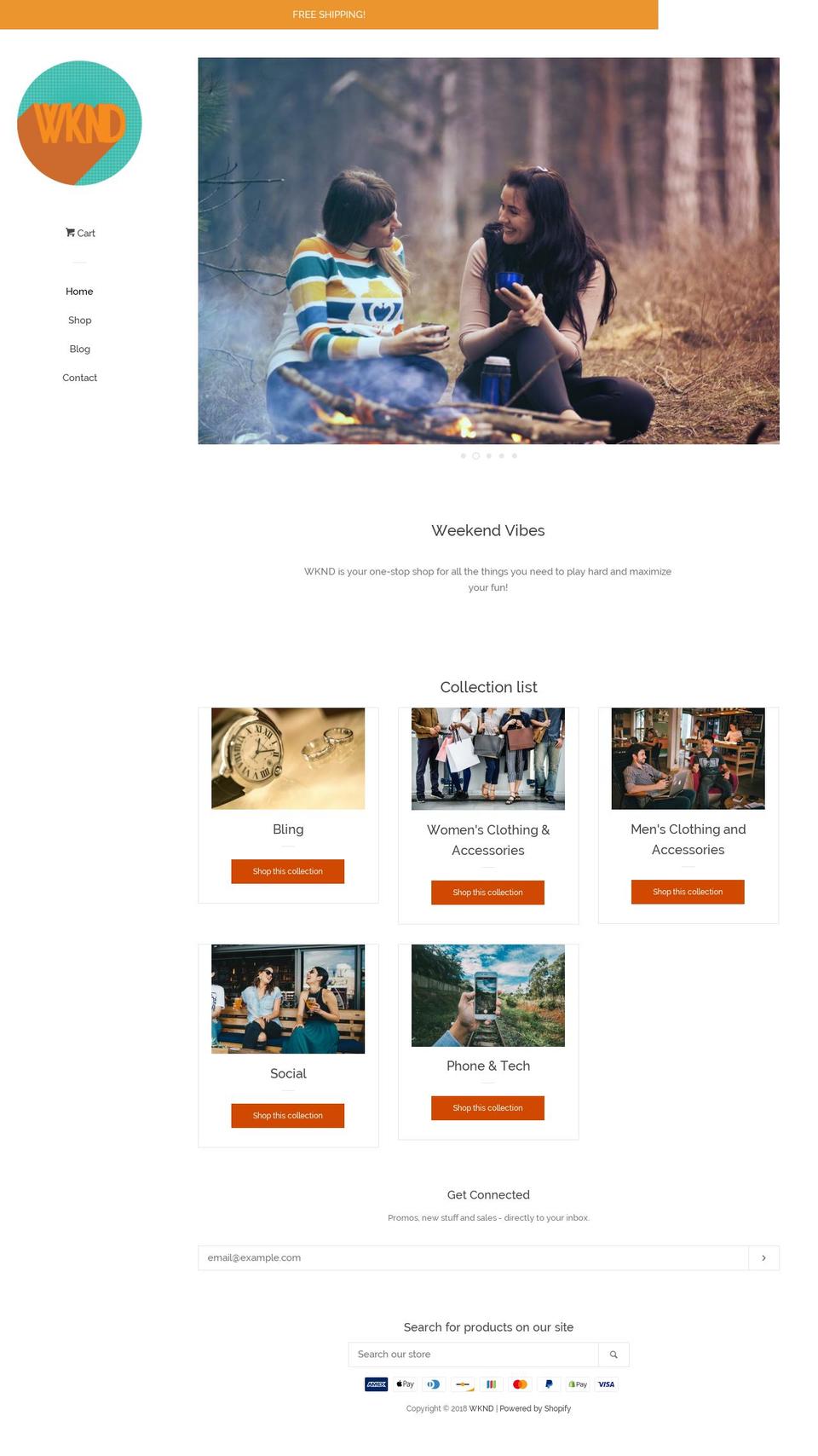 itsthewknd.com shopify website screenshot
