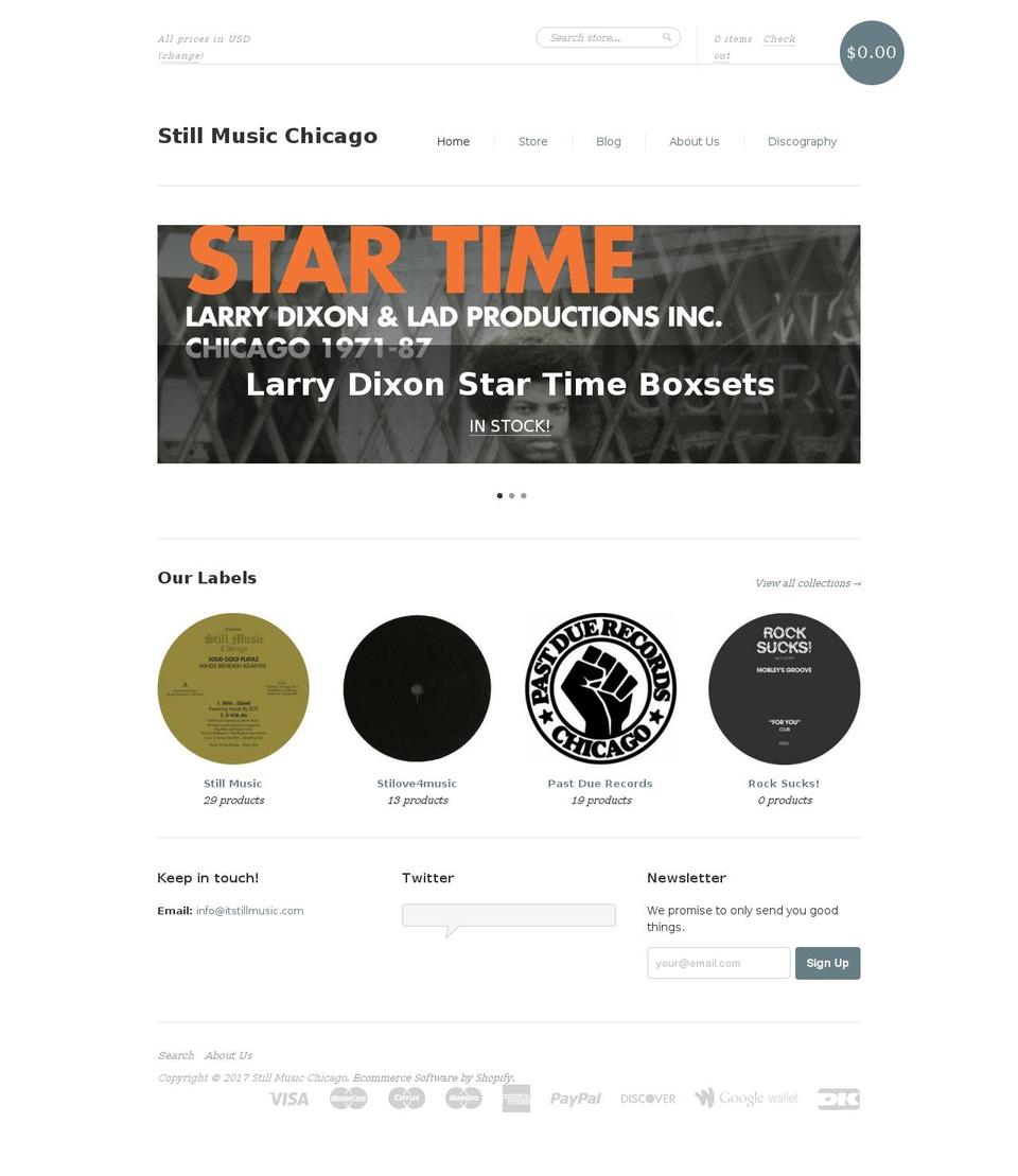 itstillmusic.com shopify website screenshot