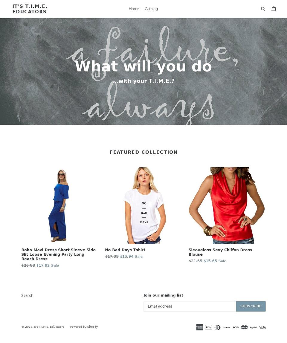 itstimeeducators.com — Shopify storefront screenshot