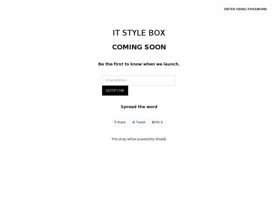itstylebox.com shopify website screenshot