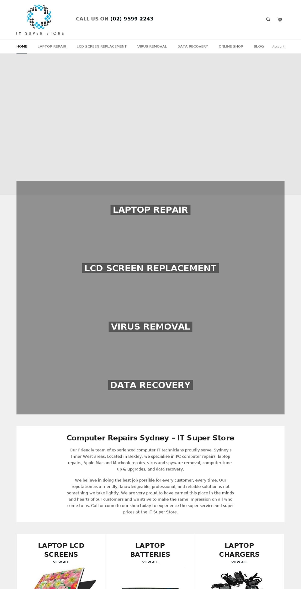itsuperstore.com.au shopify website screenshot