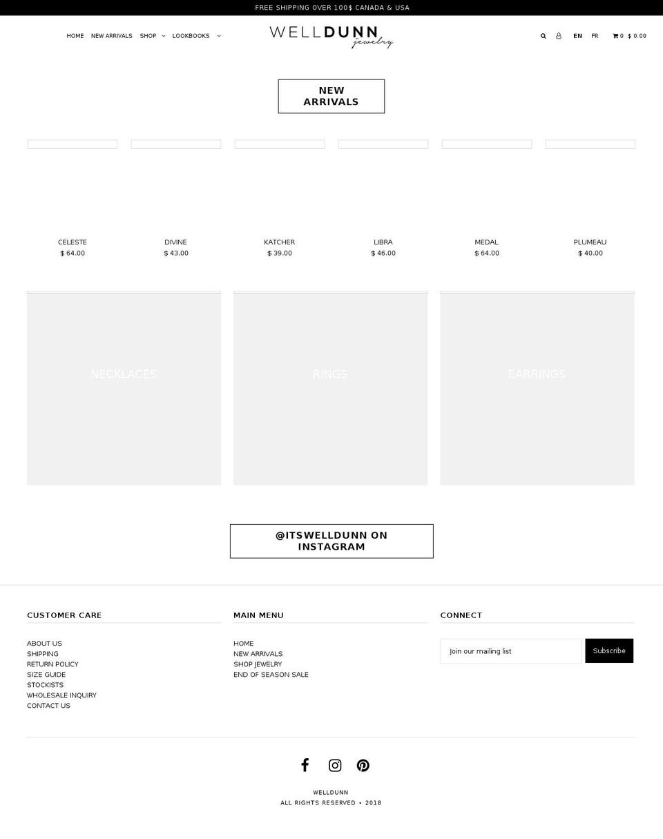 itswelldunn.com — Shopify storefront screenshot