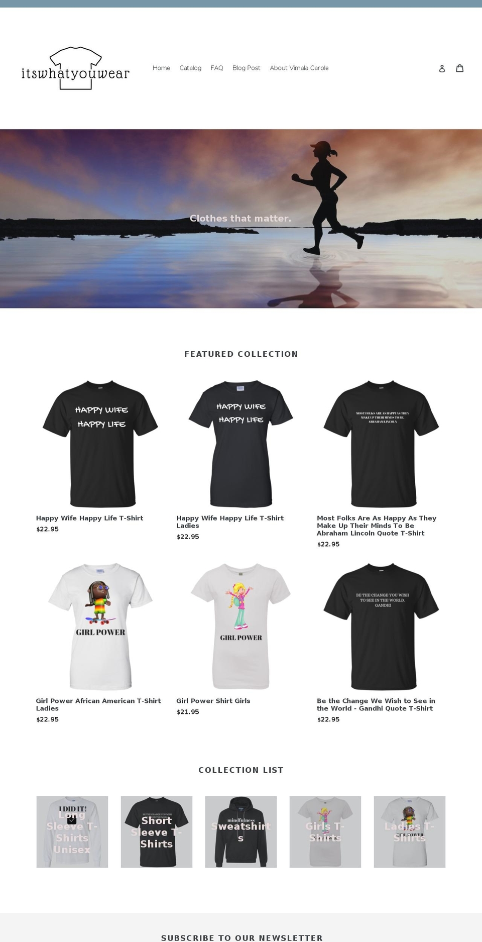 itswhatyouwear.com — Shopify storefront screenshot