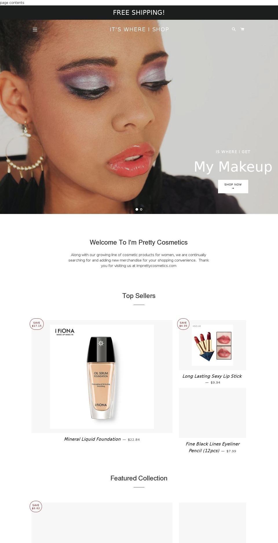 itswhereishop.com — Shopify storefront screenshot