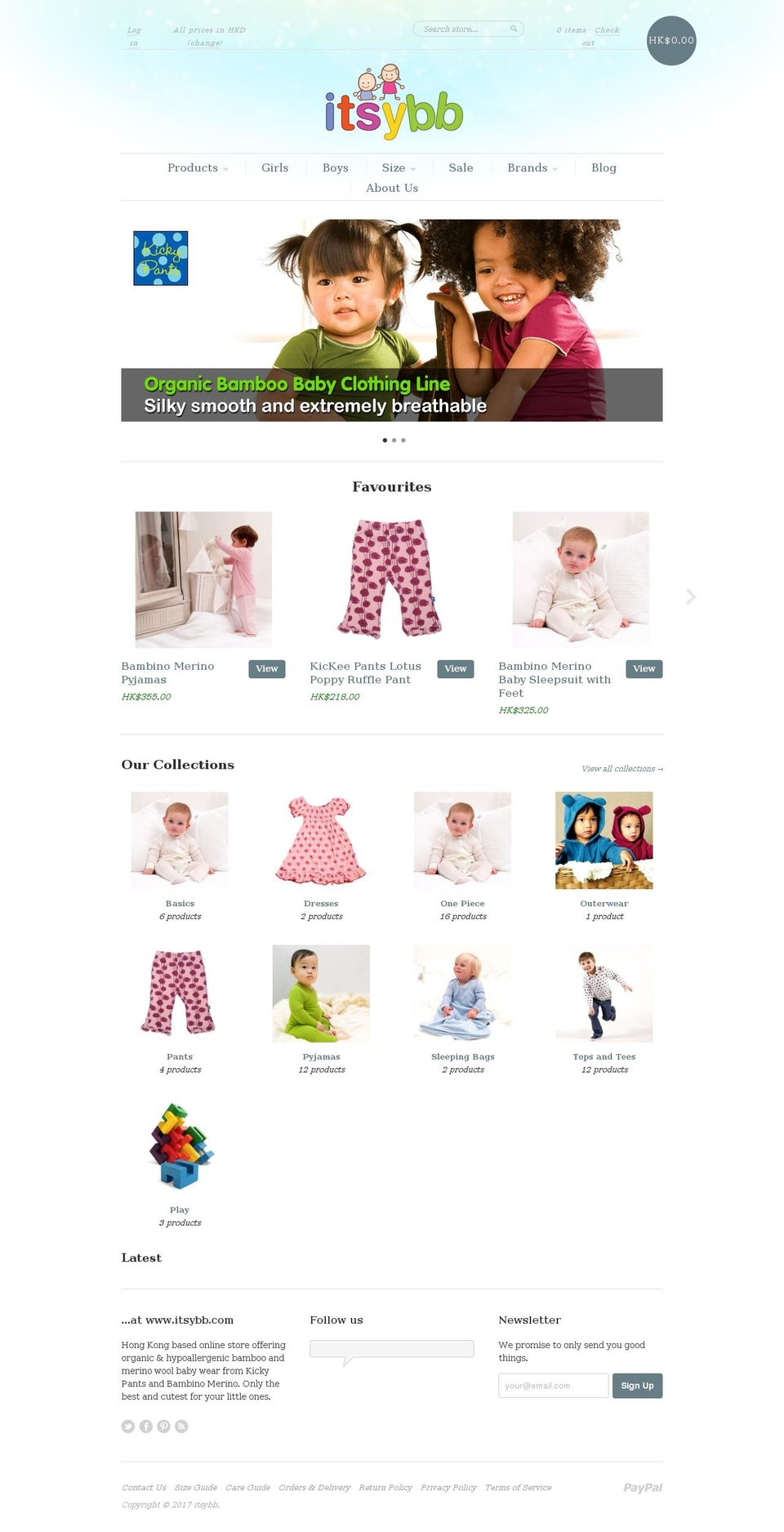 itsybb.com shopify website screenshot