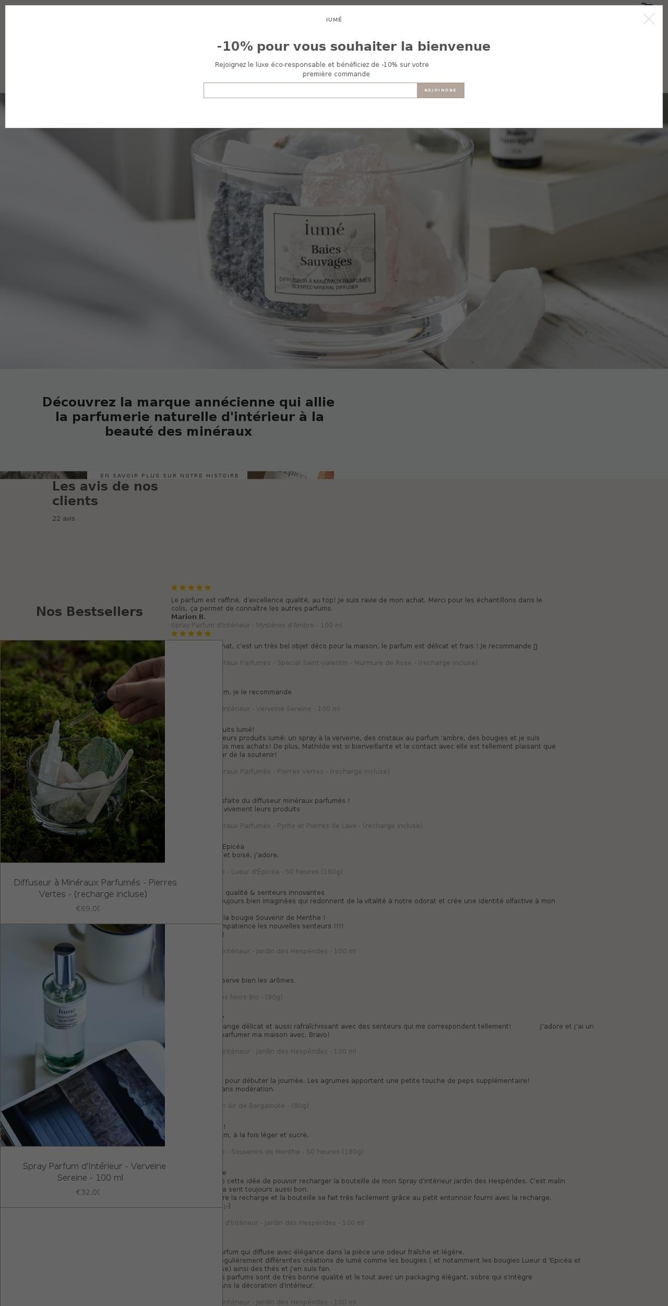 iume-france.com shopify website screenshot