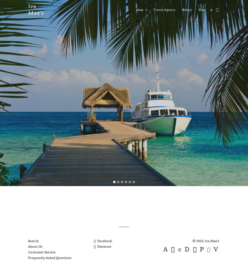 ivamaes.com shopify website screenshot