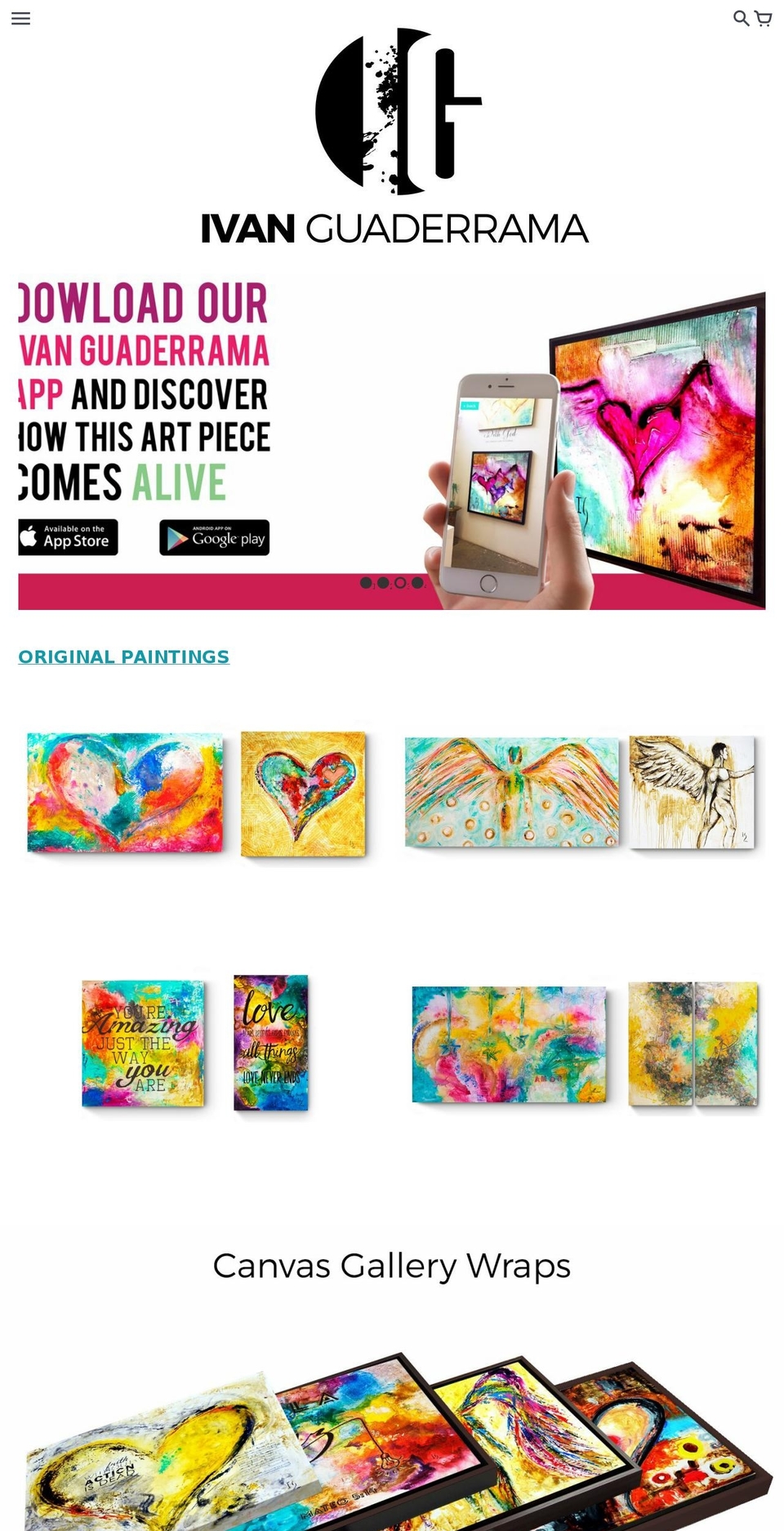 ivanguaderramaonlinestore.com shopify website screenshot