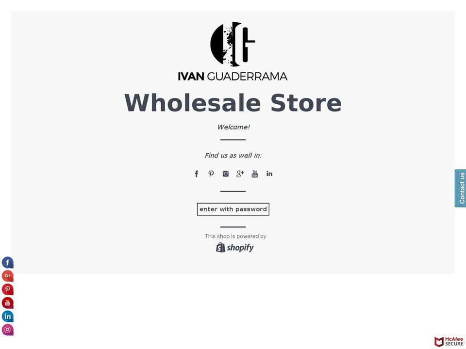 ivanguaderramausa.com — Shopify storefront screenshot
