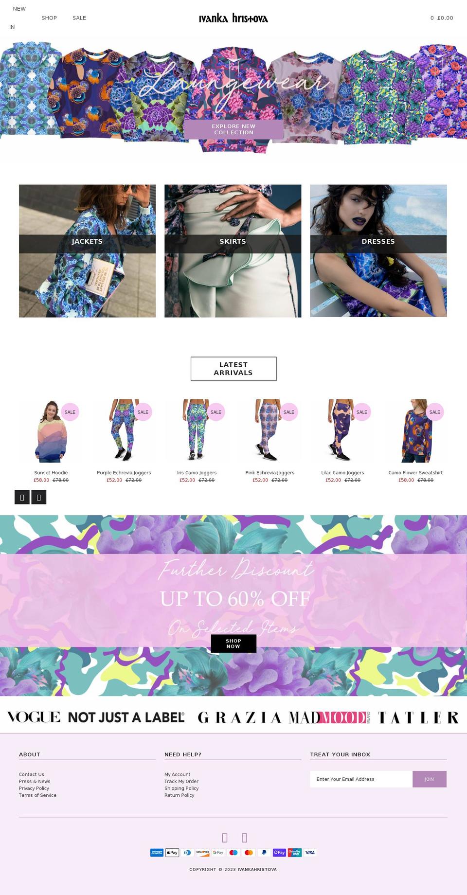 ivankahristova.myshopify.com shopify website screenshot