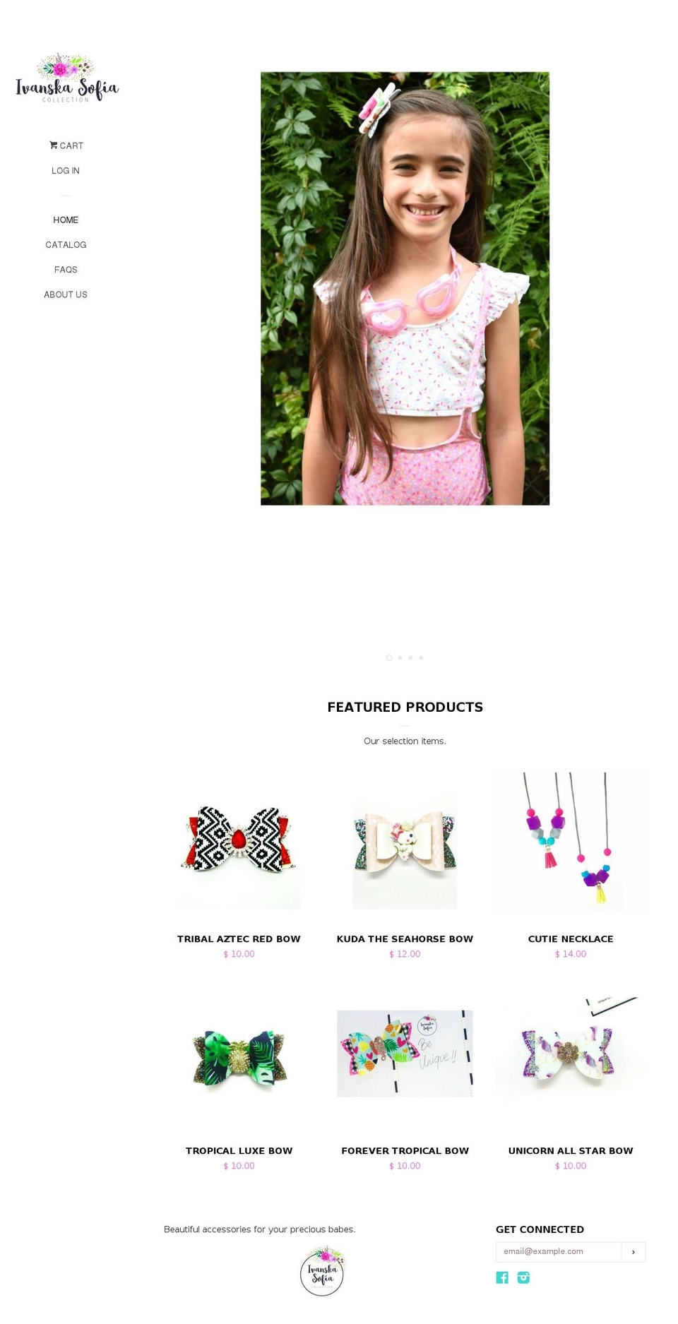 ivanskasofiacollection.com — Shopify storefront screenshot