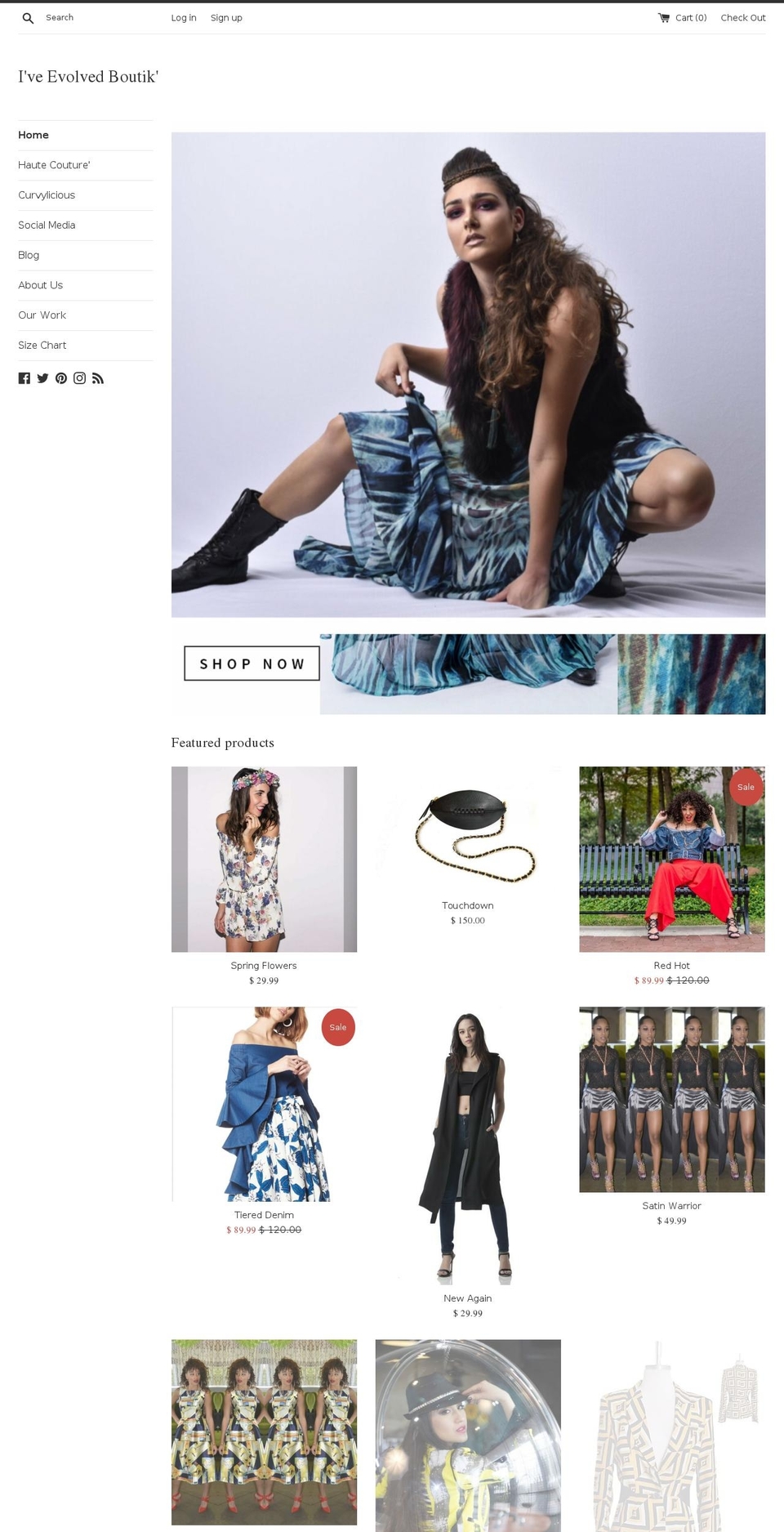 iveevolved.com shopify website screenshot