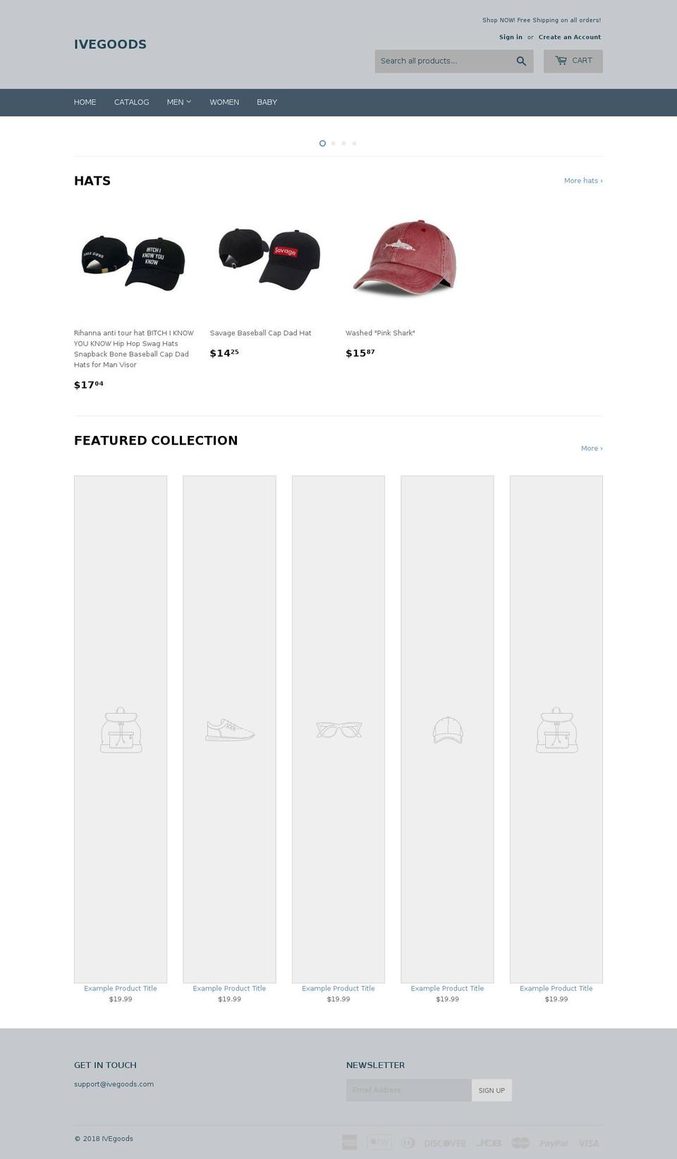 july Shopify theme site example ivegoods.com