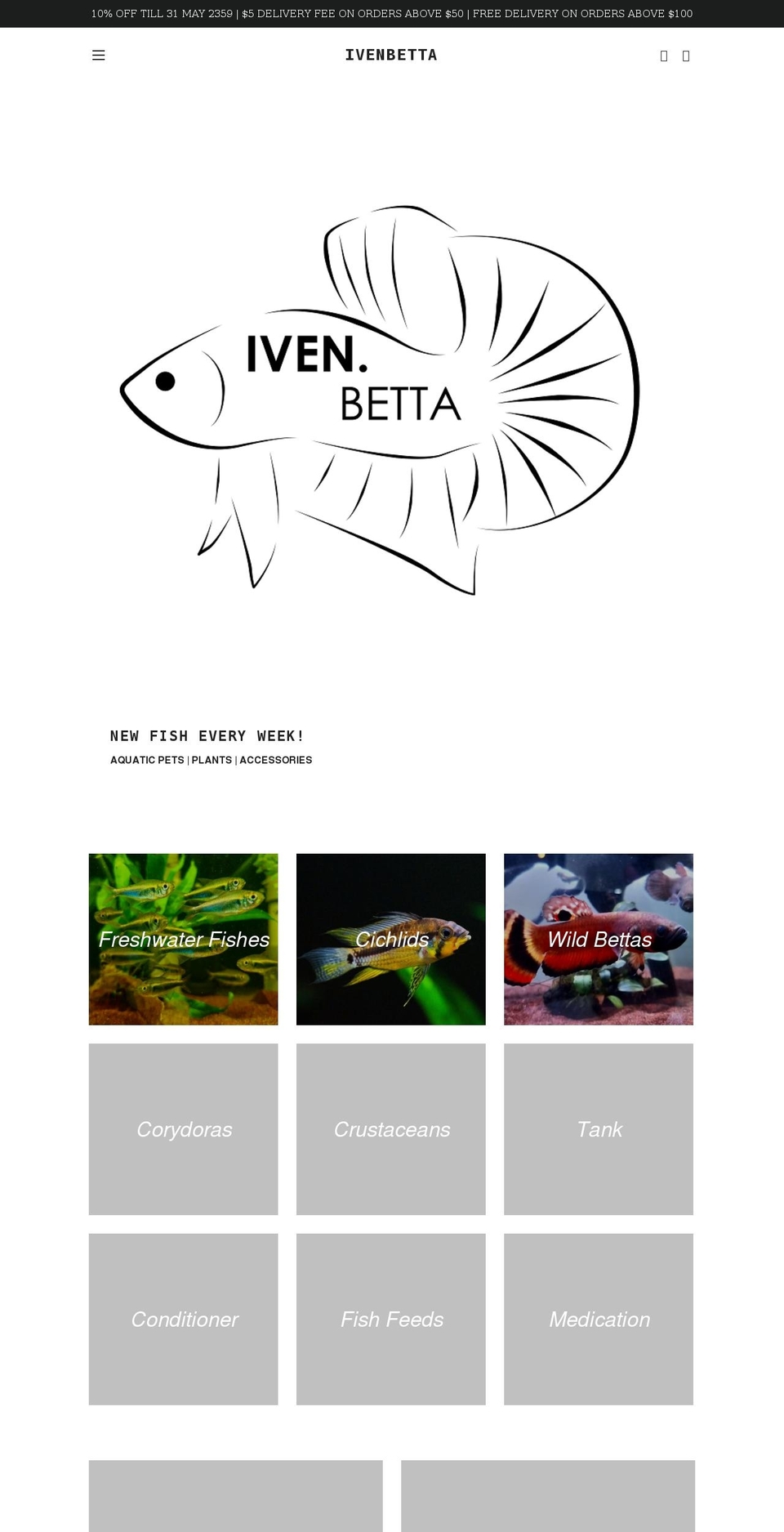 ivenbetta.com — Shopify storefront screenshot