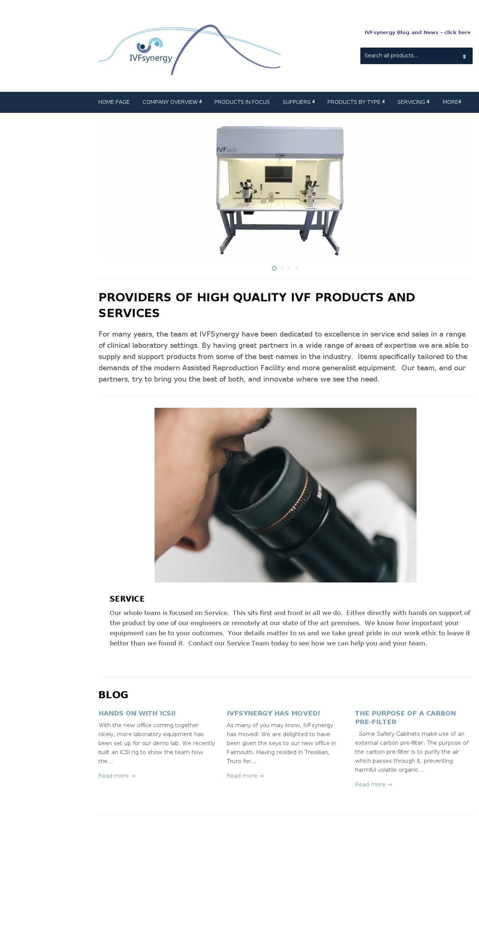 ivfsynergy.co.uk shopify website screenshot