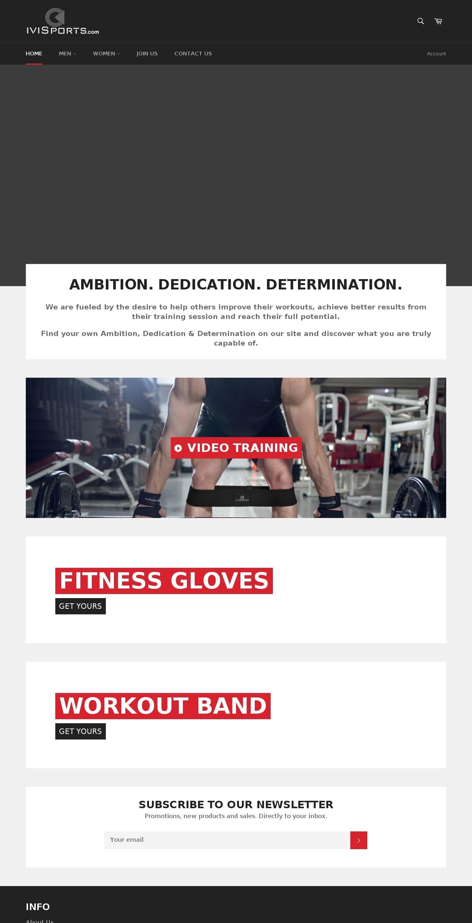 ivisports.com — Shopify storefront screenshot