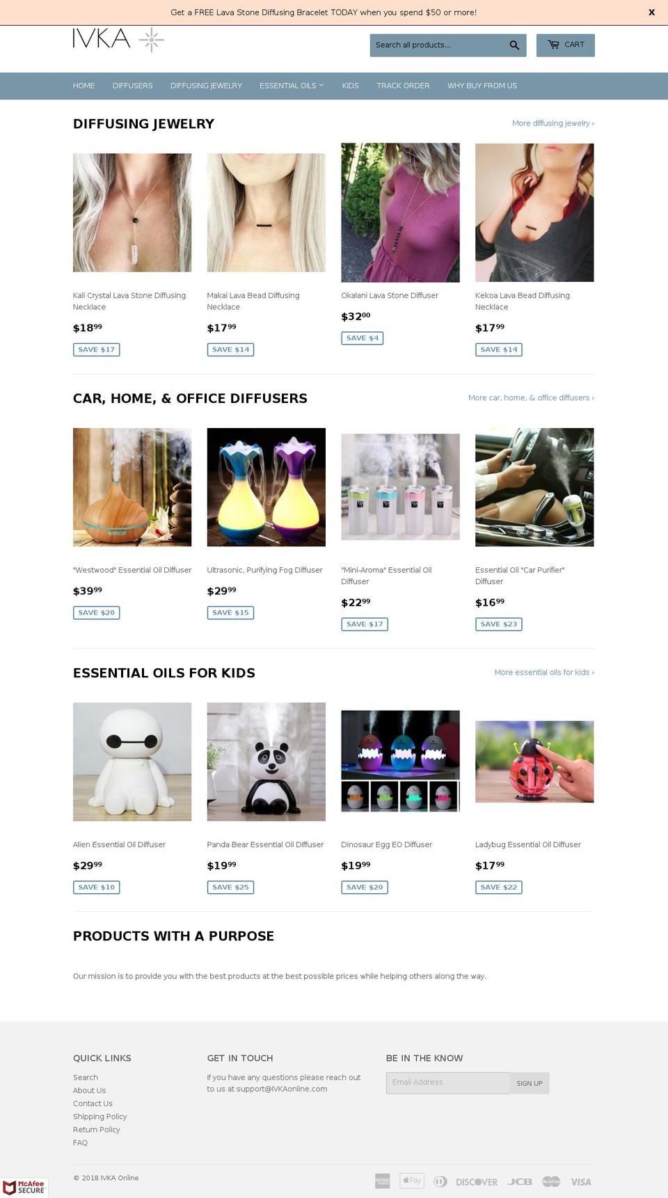 ivkaonline.com — Shopify storefront screenshot