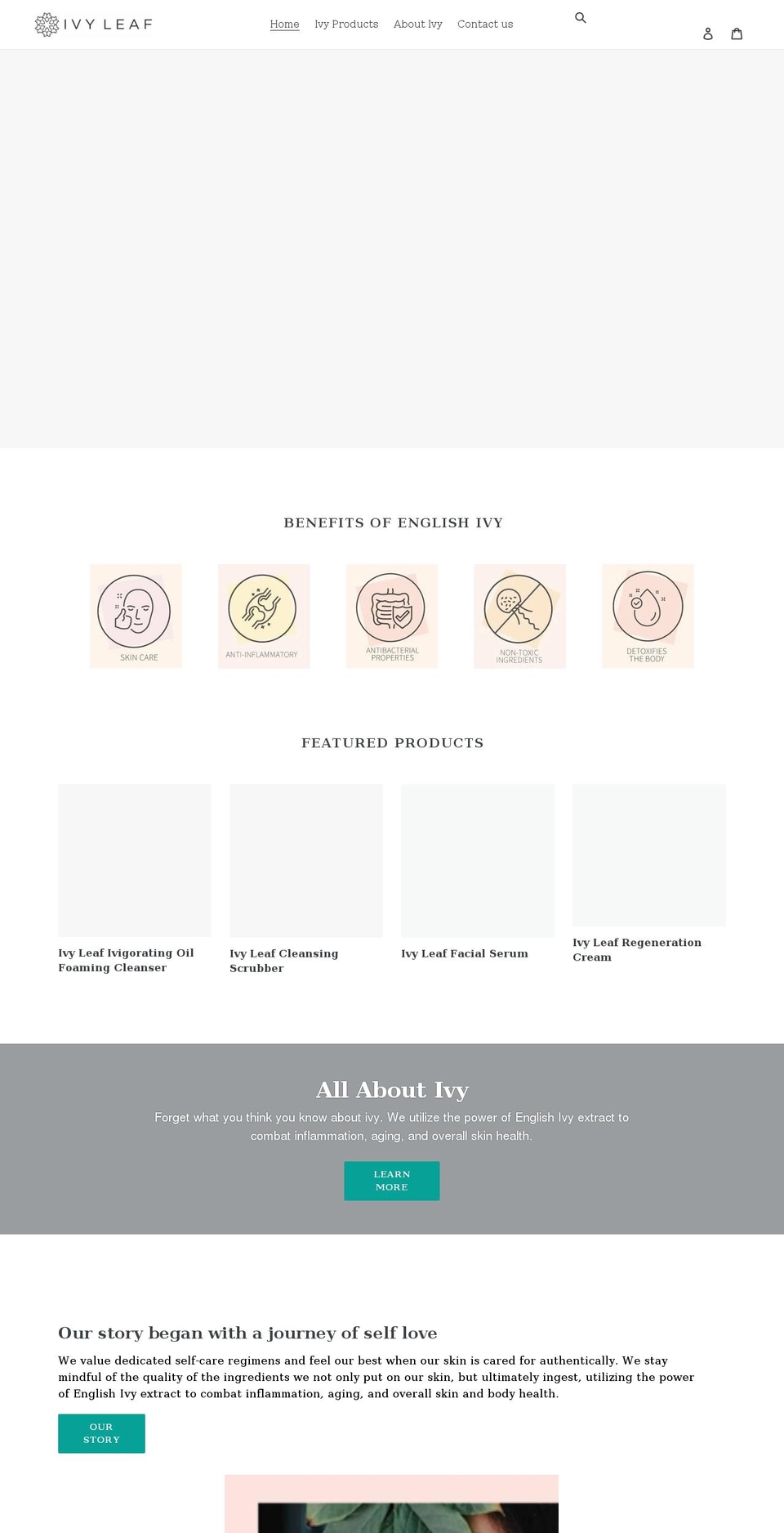 ivleaf.com shopify website screenshot
