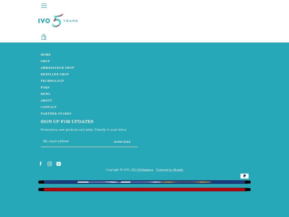 ivo.ph shopify website screenshot